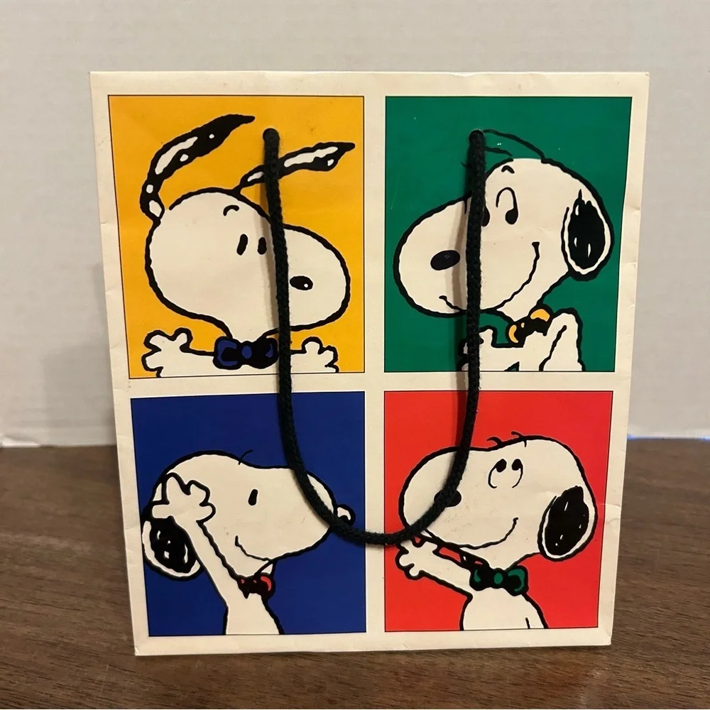 Vintage 1958 Peanuts Snoopy & Gang Applause Gift Bags 40 Years of Happiness